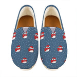 Christmas Snowy Penguin Pattern Print Casual Shoes
