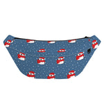 Christmas Snowy Penguin Pattern Print Fanny Pack