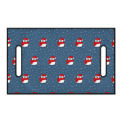 Christmas Snowy Penguin Pattern Print Golf Cart Seat Cover