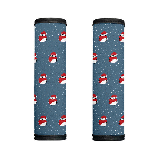 Christmas Snowy Penguin Pattern Print Handle Covers