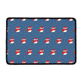 Christmas Snowy Penguin Pattern Print Kitchen Mat