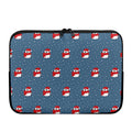 Christmas Snowy Penguin Pattern Print Laptop Sleeve