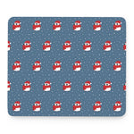 Christmas Snowy Penguin Pattern Print Mouse Pad