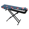 Christmas Snowy Penguin Pattern Print Piano Keyboard Cover