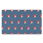Christmas Snowy Penguin Pattern Print Polyester Doormat