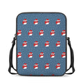 Christmas Snowy Penguin Pattern Print Rectangular Crossbody Bag
