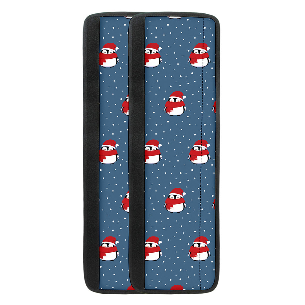 Christmas Snowy Penguin Pattern Print Refrigerator Handle Covers