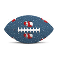 Christmas Snowy Penguin Pattern Print Rugby Ball