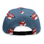 Christmas Snowy Penguin Pattern Print Snapback Cap