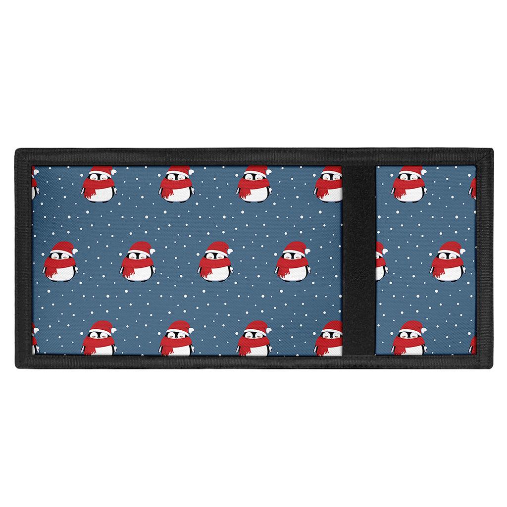 Christmas Snowy Penguin Pattern Print Trifold Wallet