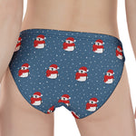 Christmas Snowy Penguin Pattern Print Women's Panties