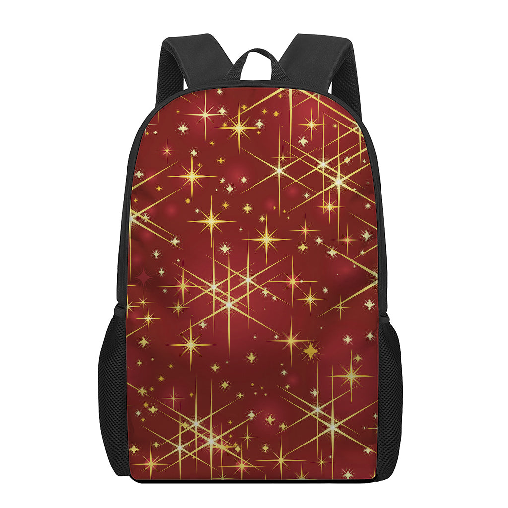 Christmas Sparkle Print 17 Inch Backpack