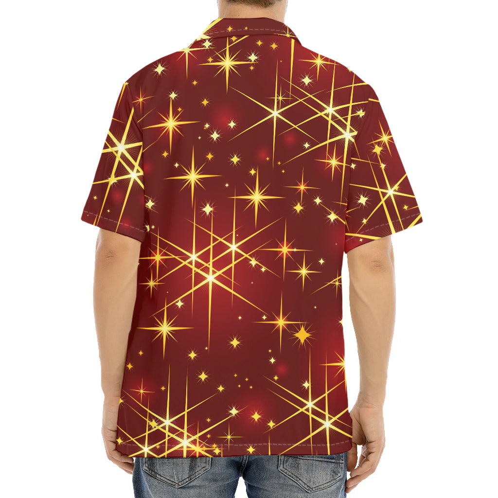 Christmas Sparkle Print Aloha Shirt