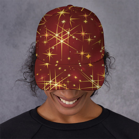 Christmas Sparkle Print Baseball Cap