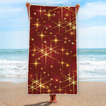 Christmas Sparkle Print Beach Towel