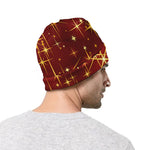 Christmas Sparkle Print Beanie