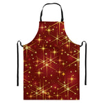 Christmas Sparkle Print Bib Apron With Pocket