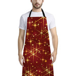 Christmas Sparkle Print Bib Apron With Pocket