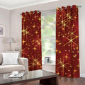Christmas Sparkle Print Dimout Grommet Curtains