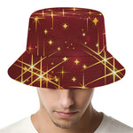 Christmas Sparkle Print Bucket Hat
