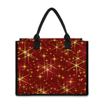Christmas Sparkle Print Canvas Tote Bag