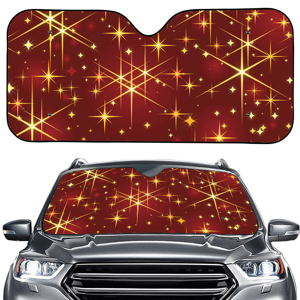 Christmas Sparkle Print Car Windshield Sun Shade