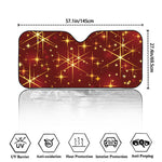 Christmas Sparkle Print Car Windshield Sun Shade