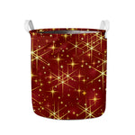 Christmas Sparkle Print Collapsible Laundry Basket