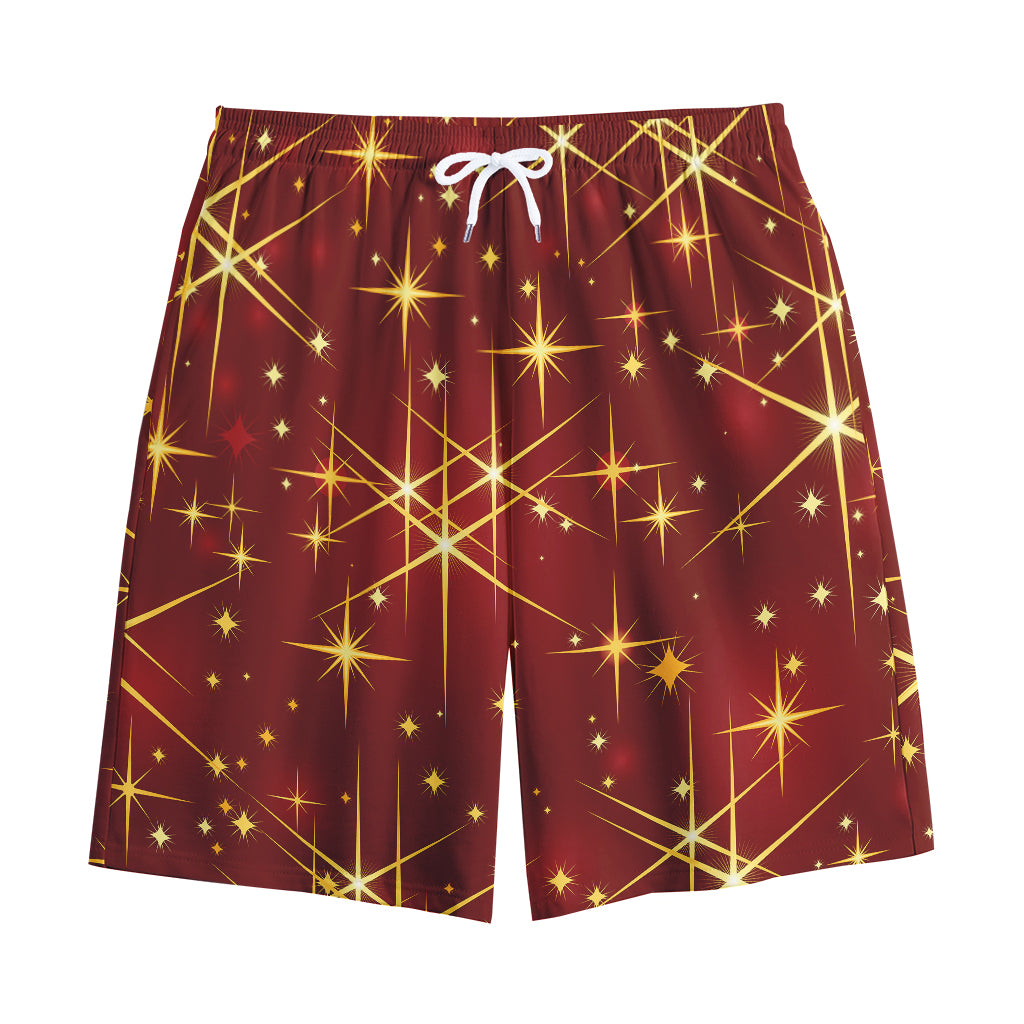 Christmas Sparkle Print Cotton Shorts