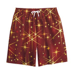 Christmas Sparkle Print Cotton Shorts