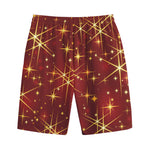 Christmas Sparkle Print Cotton Shorts