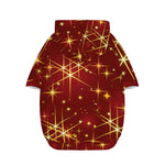 Christmas Sparkle Print Dog Zip Up Hoodie
