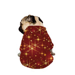 Christmas Sparkle Print Dog Zip Up Jacket