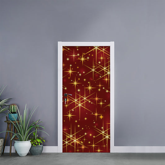Christmas Sparkle Print Door Sticker
