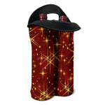 Christmas Sparkle Print Double Neoprene Wine Tote