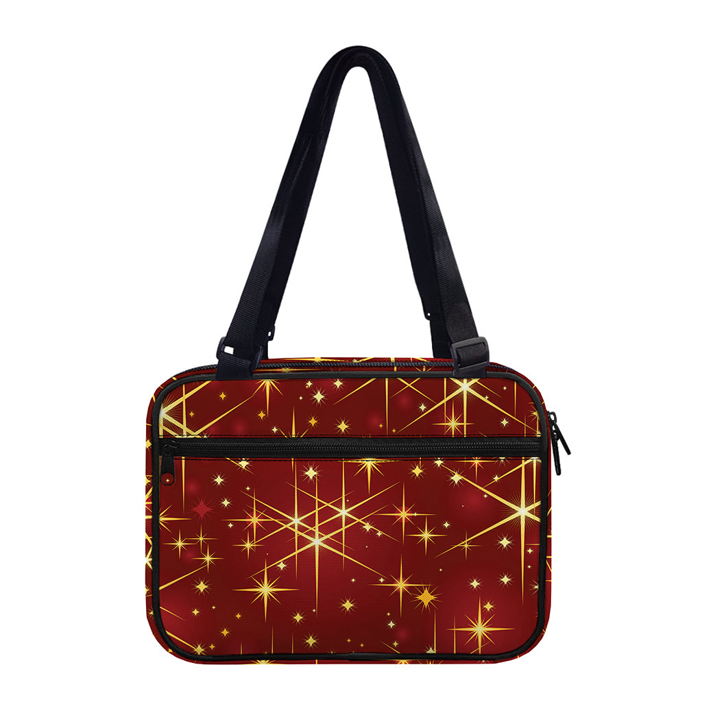 Christmas Sparkle Print Double Strap Bible Bag