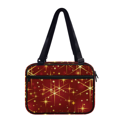 Christmas Sparkle Print Double Strap Bible Bag