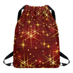 Christmas Sparkle Print Drawstring Backpack