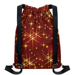 Christmas Sparkle Print Drawstring Backpack