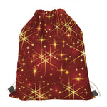 Christmas Sparkle Print Drawstring Bag