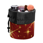 Christmas Sparkle Print Drawstring Makeup Bag