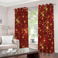 Christmas Sparkle Print Extra Wide Grommet Curtains