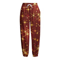 Christmas Sparkle Print Fleece Lined Knit Pants