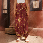 Christmas Sparkle Print Harem Pants