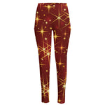 Christmas Sparkle Print High-Waisted Pocket Leggings