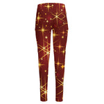 Christmas Sparkle Print High-Waisted Pocket Leggings