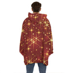 Christmas Sparkle Print Hoodie Blanket