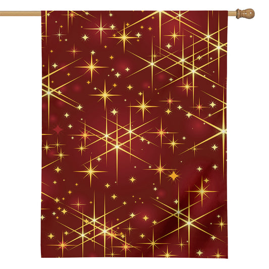 Christmas Sparkle Print House Flag