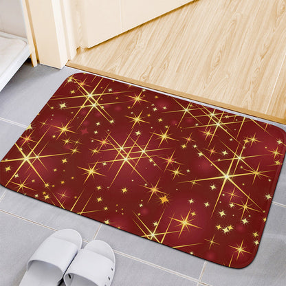 Christmas Sparkle Print Indoor Door Mat