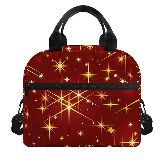 Christmas Sparkle Print Insulated Lunch Bag